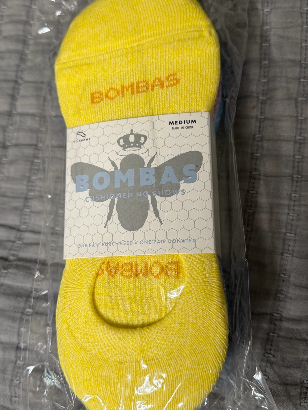 Bombas No-Show Socks 4 pack- Medium
